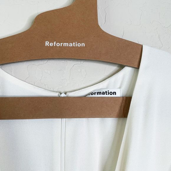 NWT Reformation Bridal Gatsby Dress Ivory - Picture 5 of 11